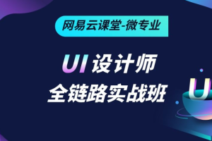 网易云微专业-UI设计师全链路实战班培养计划11期|2022年|2022年|完结无秘