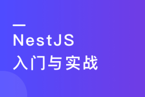 NestJS 入门到实战 前端必学服务端新趋势无密