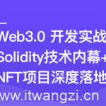 Web3.0热门领域NFT项目实战-无密完结